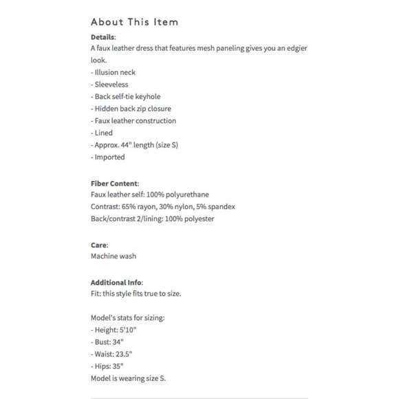 💕BCBGMaxAzria💕 Faux Leather Bustier Top Dress - Picture 7 of 7